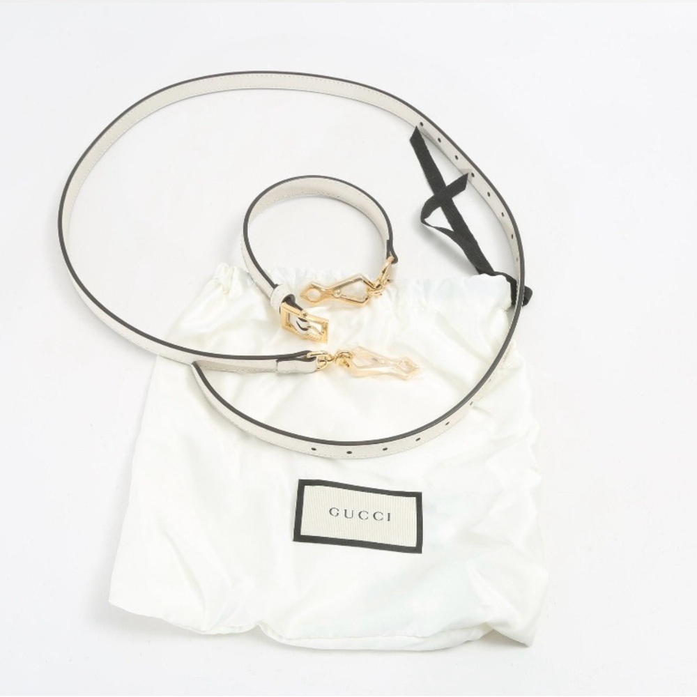 Gucci mystic white with Gold hardware strap